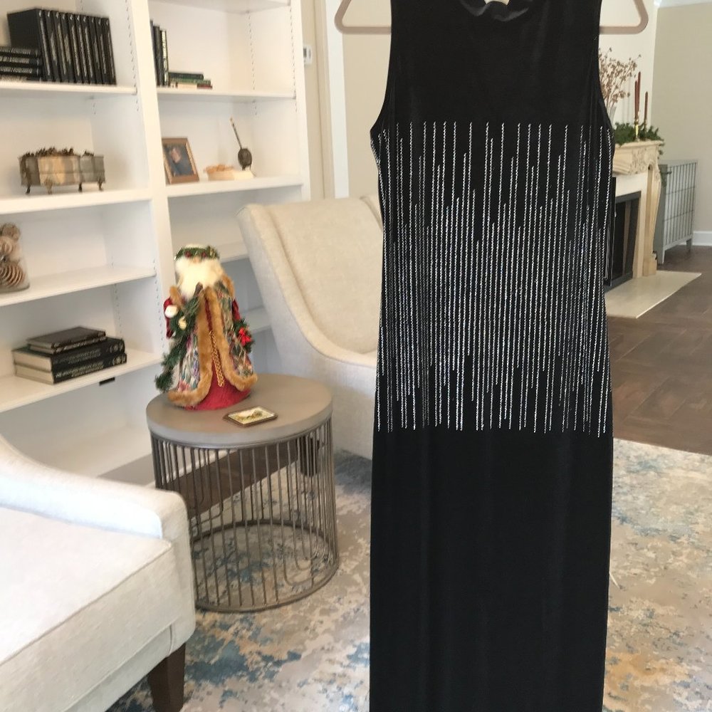 Black Evening Gown by Molly Malloy NWT. - Picture 2 of 7